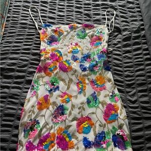 Lucy in the Sky Multicolor Sequin Mini Dress